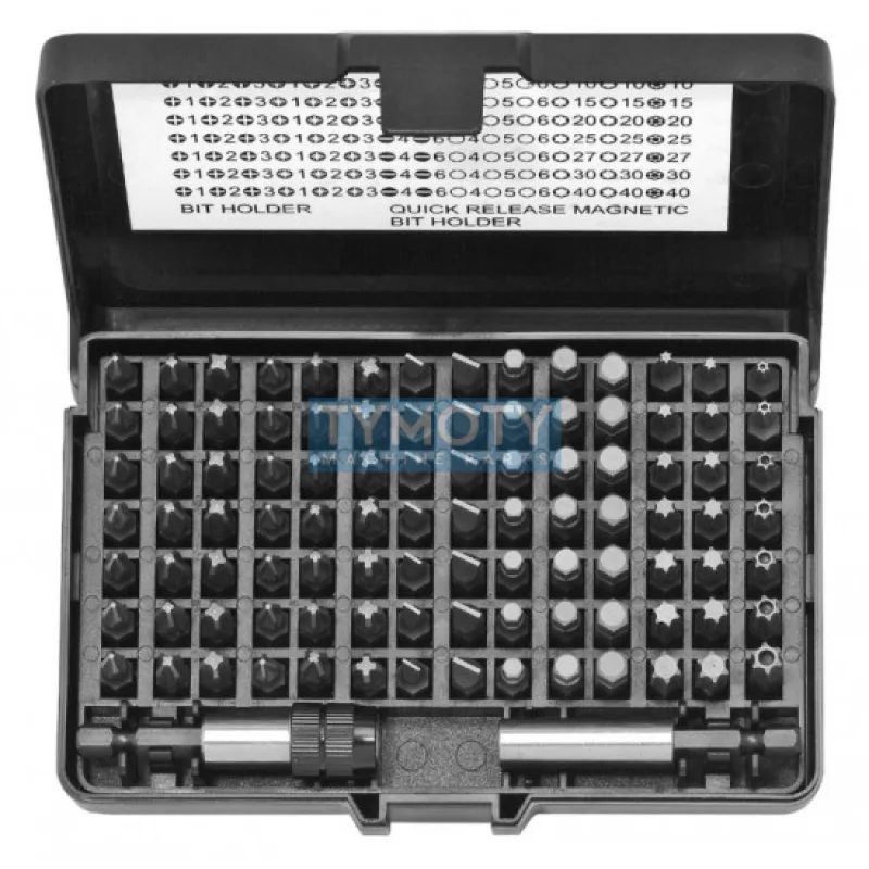 Súprava skrutkovačov, BIT - 100 dielna, TONA, SN 98E131709 - SN 98