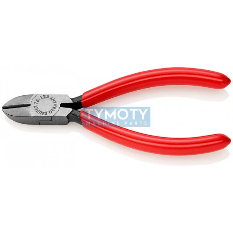 KNIPEX 76 01 125 Bočné štiepacie kliešte pre elektromechanikov, plast.návleky, fosfátované na čierno