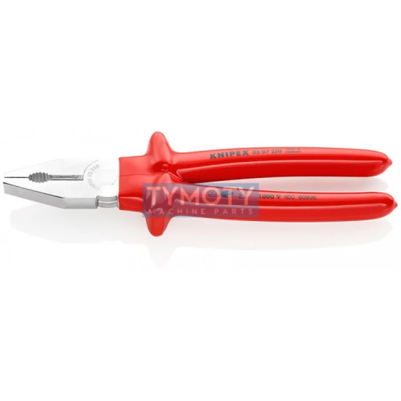 KNIPEX 03 07 250 Kombinované kliešte VDE izolácia nanášaná ponorom, chrómované