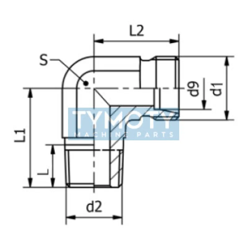 Hrdlo LHCR2 8L R1/4" - M14x1,5