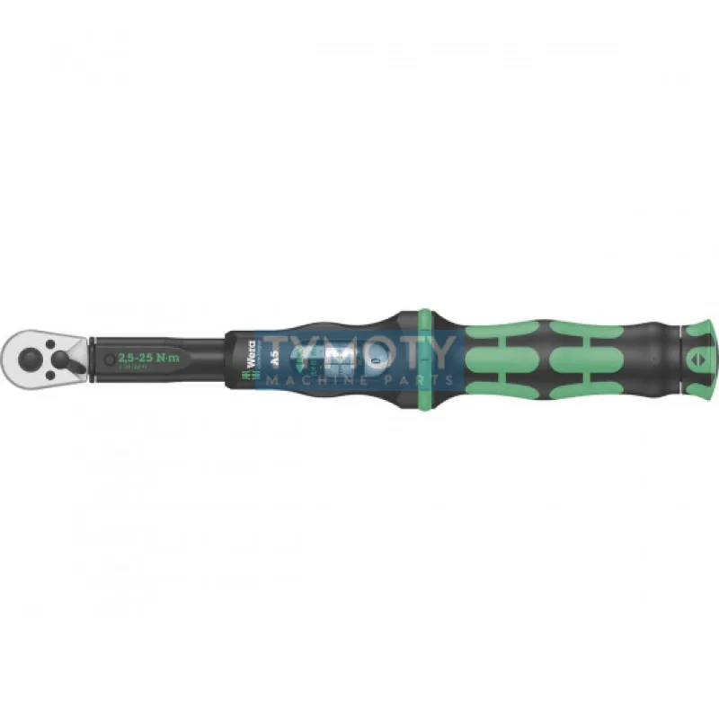 Momentový kľúč 1/4" Click-Torque A 5 s prepínacou račňou, WERA, 075604-2,5-25 Nm