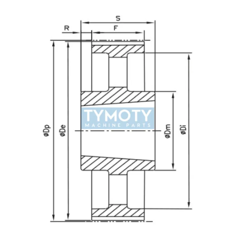 Remenica TB 72 L 050 optibelt ZRS na Taper Lock