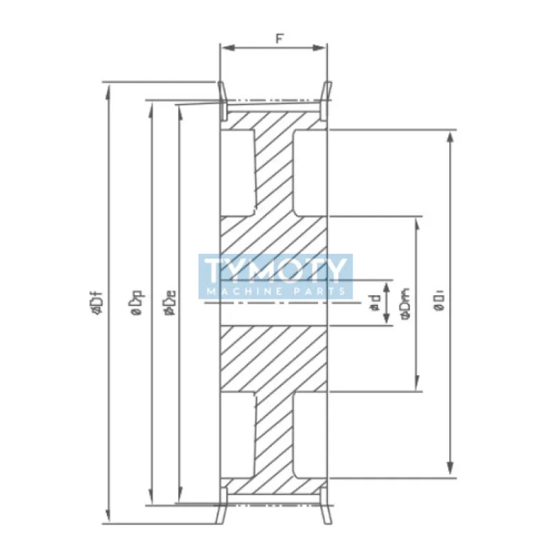 Remenica 48 14M 55 optibelt ZRS s predvŕtanou dierou