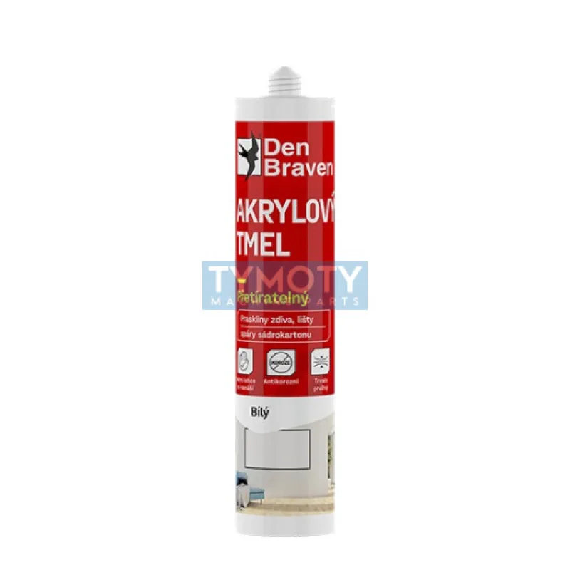 Den Braven Akrylový tmel - 280 ml biela, kartuša