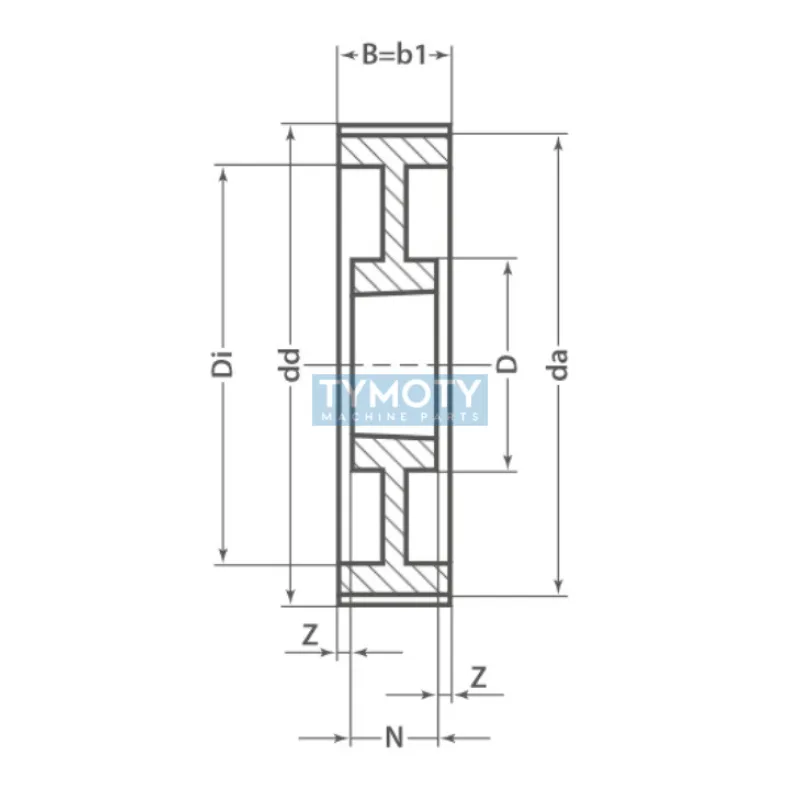 Remenica TB 140 8MDC 62 optibelt ZRS DC na Taper Lock