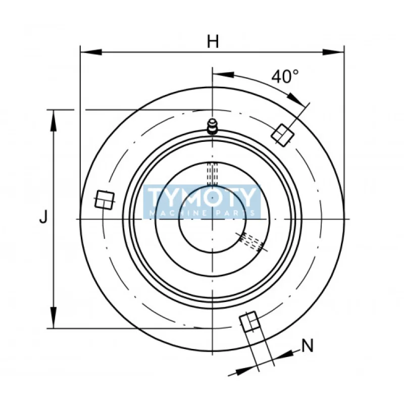 INA GRRY 20 VA nerezová ložisková jednotka