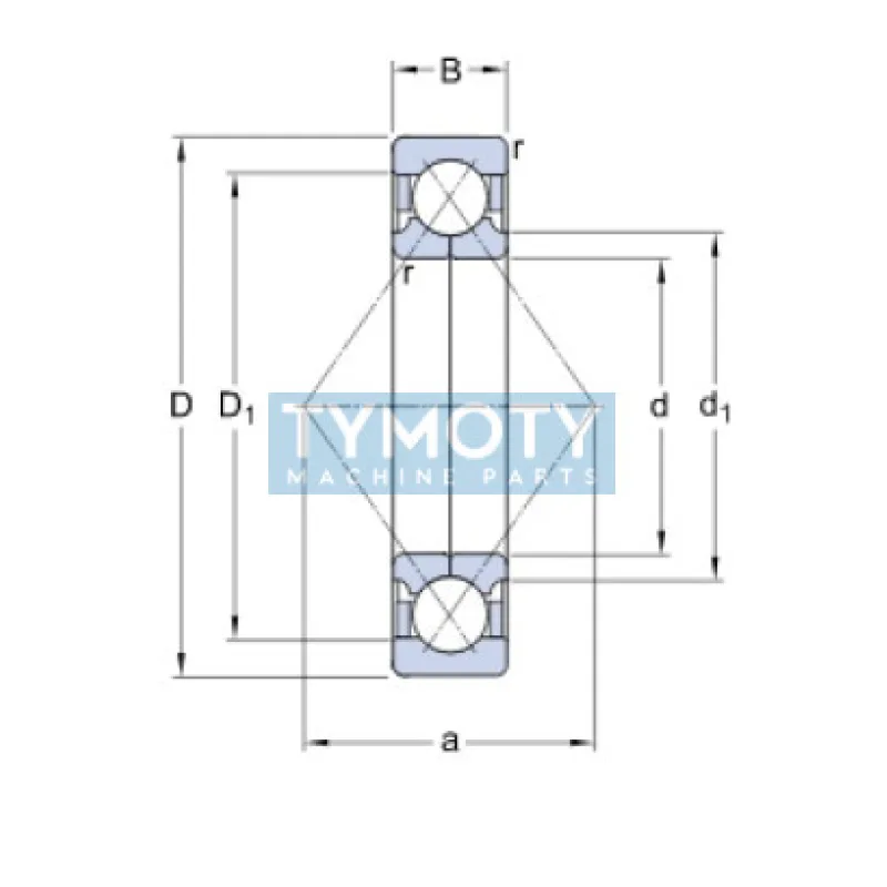 SKF QJ 309 MA/C3 štvorbodové ložisko