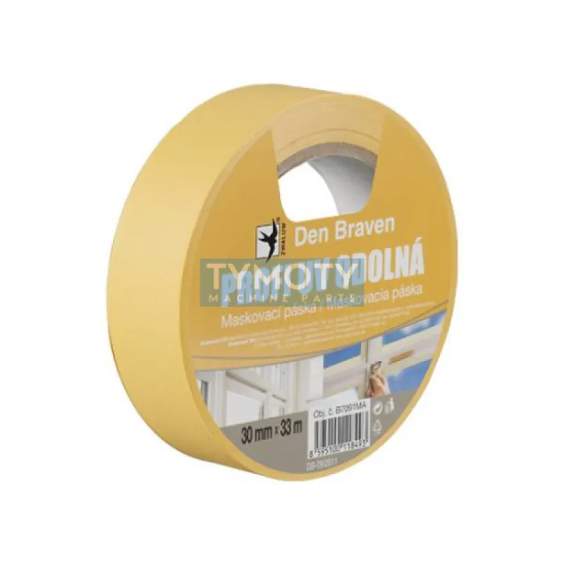 Den Braven Profi UV odolná maskovacia páska - 33 mx 50 mm žltá