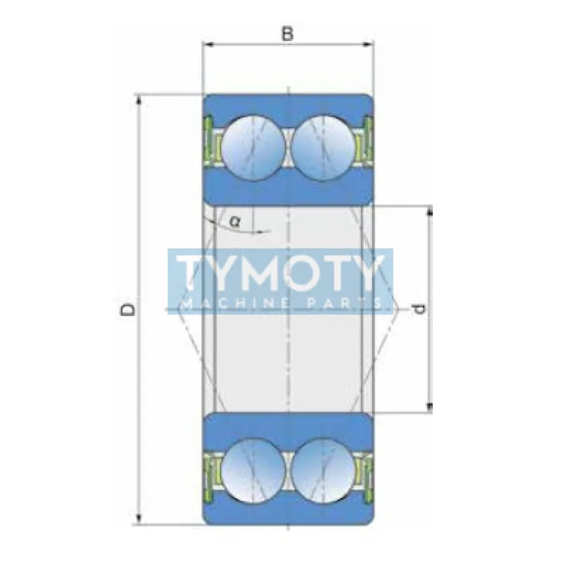 FKL 3205 B.2RS1 guľkové ložisko s kosouhlým stykom