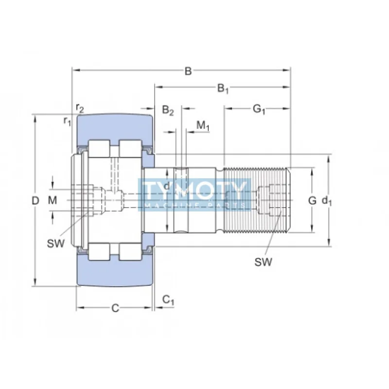 SKF PWKR 52.2RS snímacia kladka