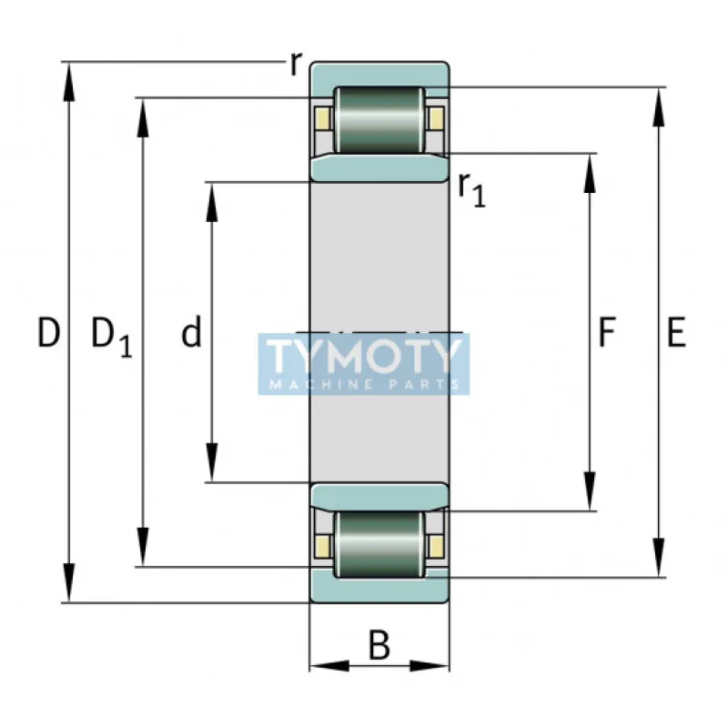 FAG NU 348-E-TB-M1-C3 valčekové ložisko