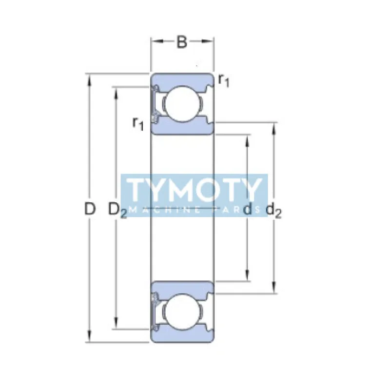 SKF 6303 RSH guľkové ložisko