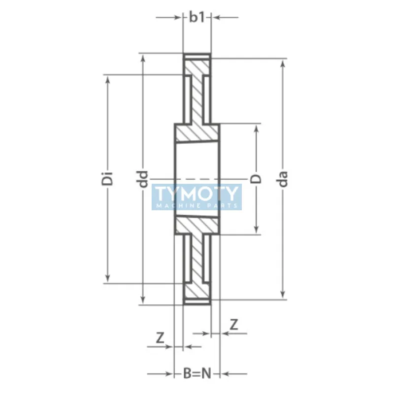Remenica TB 112 8MDC 21 optibelt ZRS DC na Taper Lock