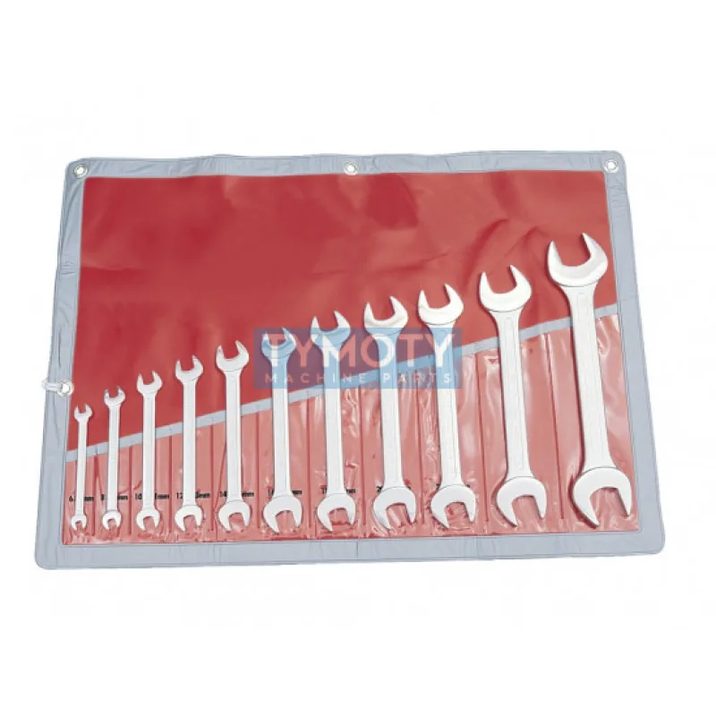 Súprava kľúčov DIN 3110 11 ks maticové ploché priemyselné chróm - metrický 6-32 mm, Kennedy KEN5820970K