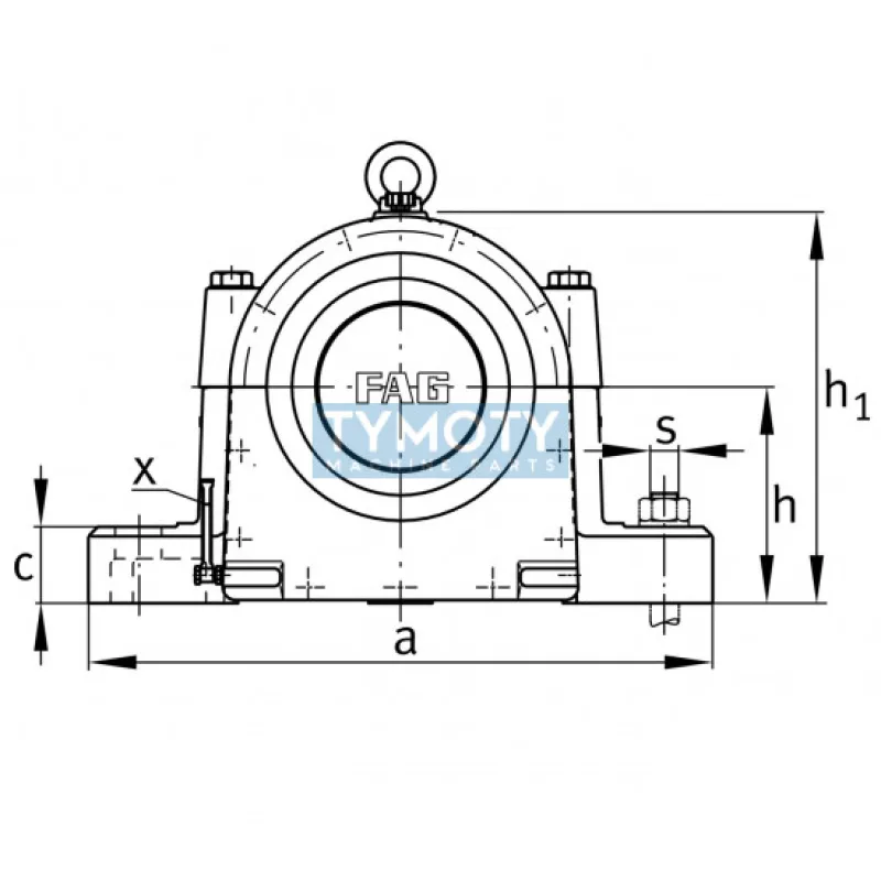 FAG SNS 3044-H-D stojaté ložiskové teleso