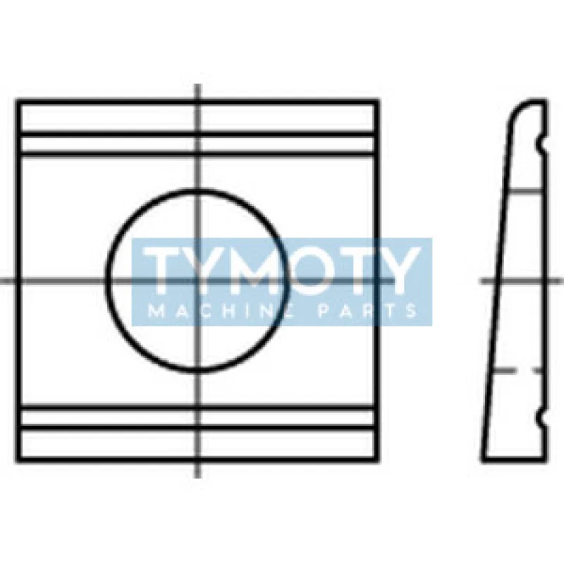 Podložka klinová pre U profily DIN 434 M8 / 9,0