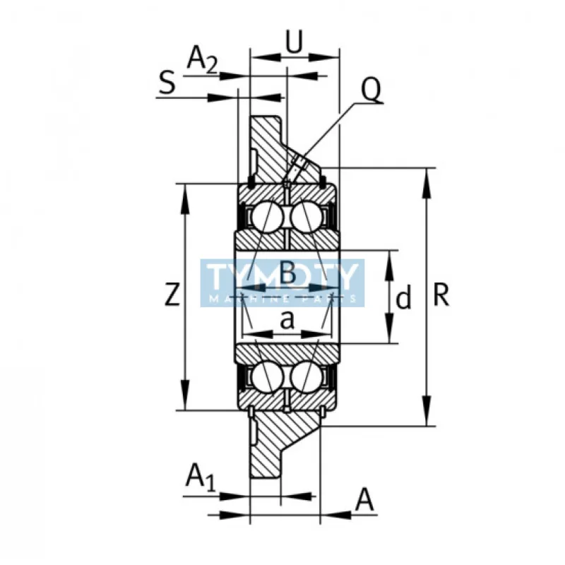 INA PCCJ 25 ložisková jednotka