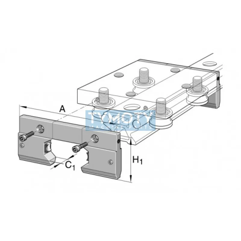 INA AB 52 mazacia a stieracia jednotka pre vozíky LFL