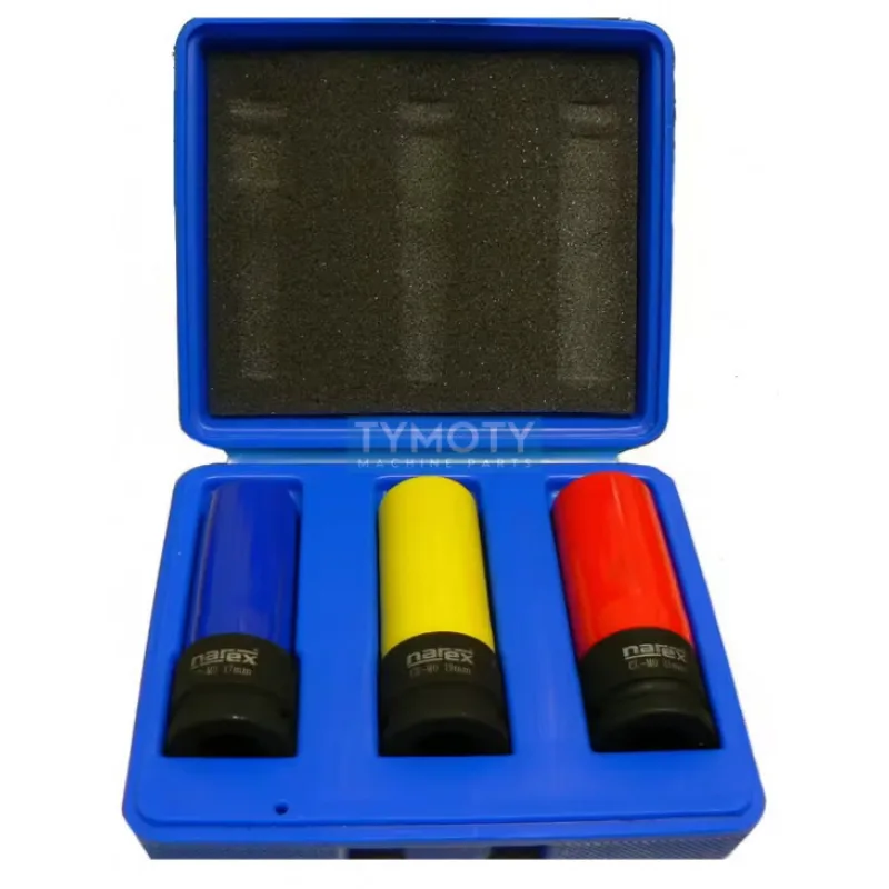 Súprava hlavíc na kolesá 1/2" CrMo, 17,19 a 21 mm/NAREX 8001405