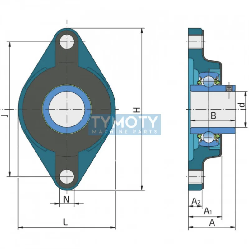 FKL LENN 206-2TC.H ložisková jednotka