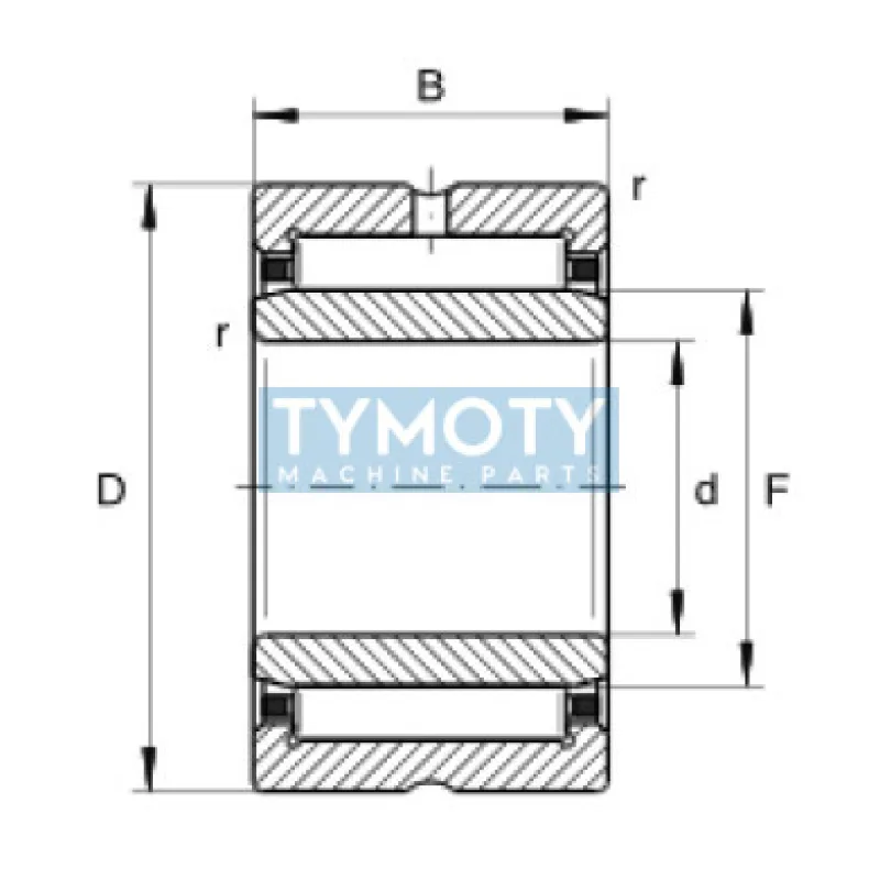 NKE NKI 9/16 TVP ihlové ložisko