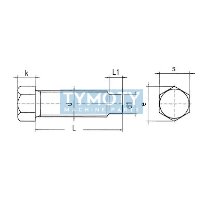 Skrutka odtlačovacia DIN 561B M6x12