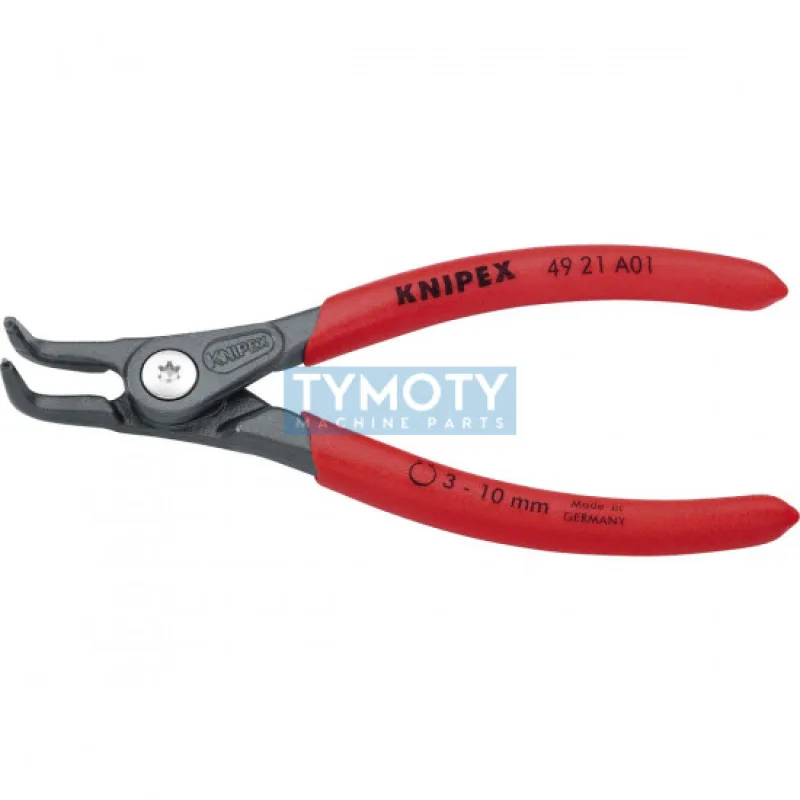 KNIPEX 49 21 A01 Precízne kliešte pre vonkajšie pokr. 3-10 mm zahnuté 90° pot.