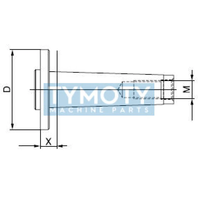 Kužeľová stopka vymeniteľná, 242372.71, MK6-M24/208.640/