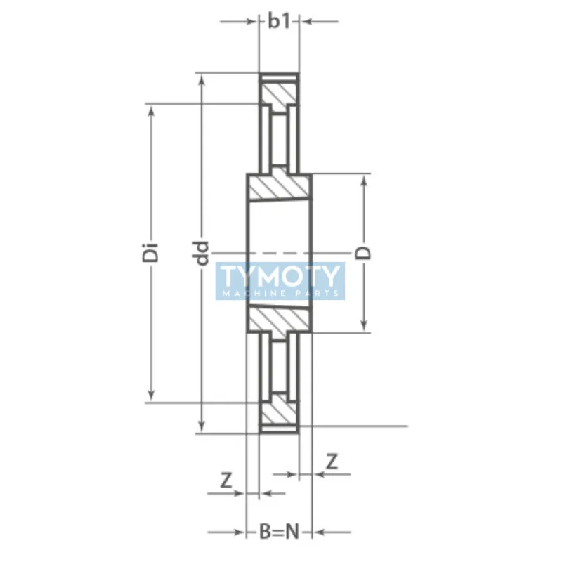 Remenica TB 140 8MDC 21 optibelt ZRS DC na Taper Lock