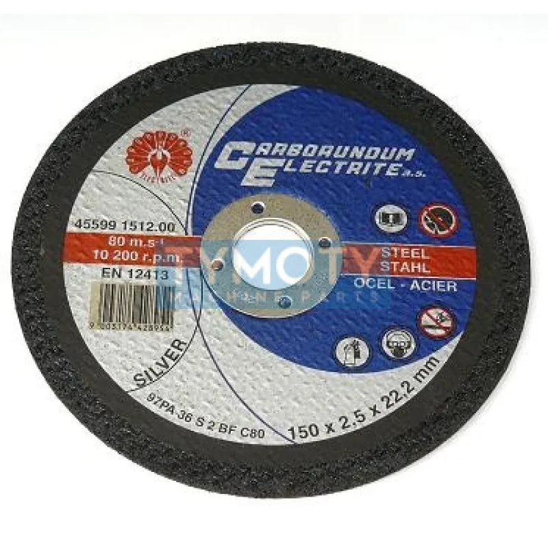 Brúsiaci kotúč na oceľ, vystužený sklotextilom, rovný 230x2,5x22,2 mm 45599 2306.0015 T41