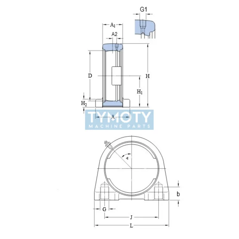 FKL V 210 ložiskové teleso