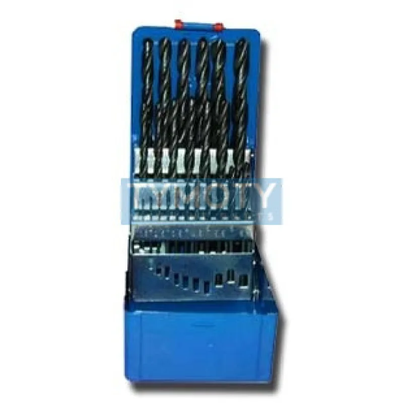 Sada vrtákov DIN 338RN HSSCo 1-13 mm (po 0,5 mm) 25ks v plechovej krabičke, STIMZET