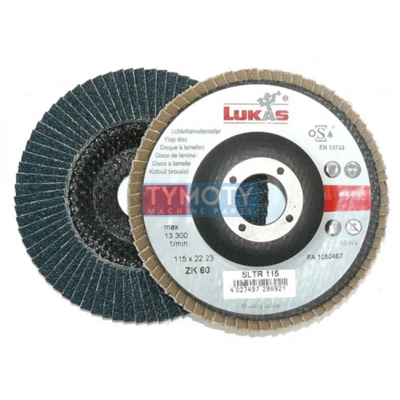 Brúsiaci lamelový kotúč, LUKAS, 125 ZK 80/SLTR