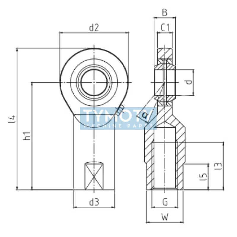 Durbal EFN 15-20-502 Classic Line, kĺbová hlavica