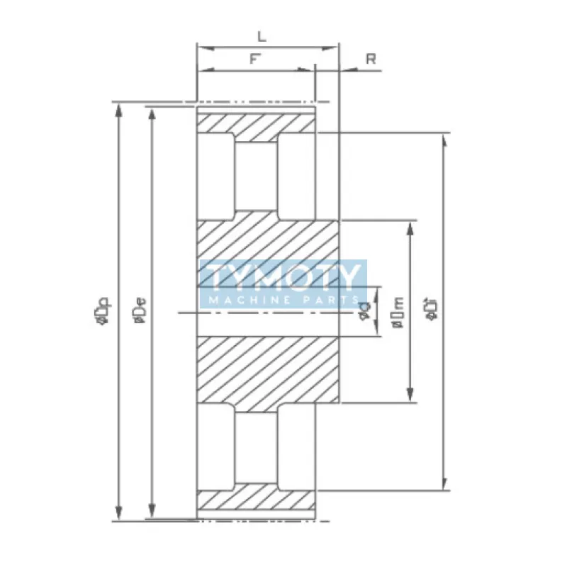 Remenica 112 8M 20 optibelt ZRS s predvŕtanou dierou