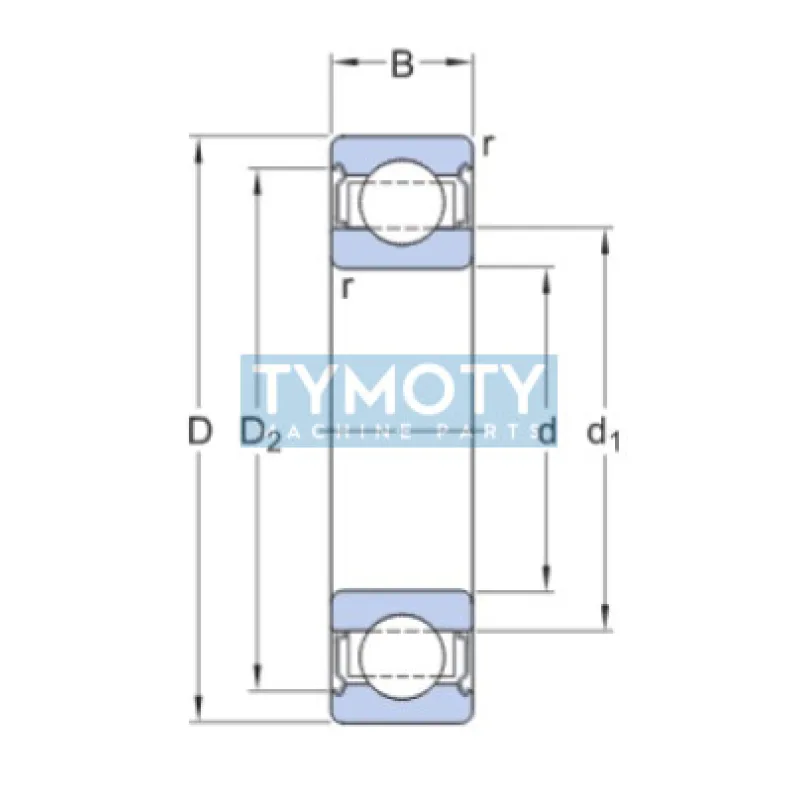 SKF 6207-2Z/VA208 guľkové ložisko