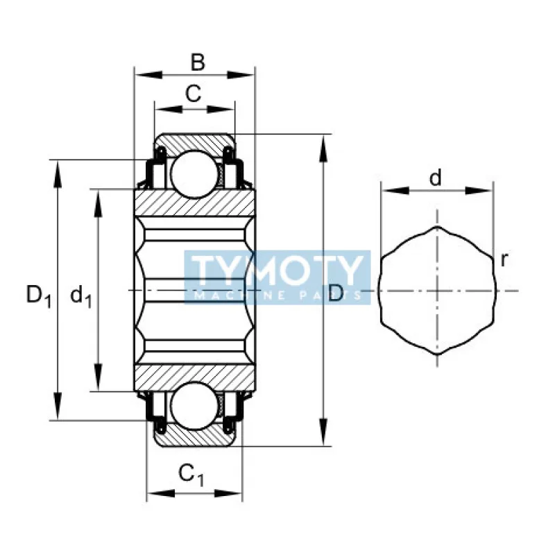 INA SK 014-205-KRR ložisko