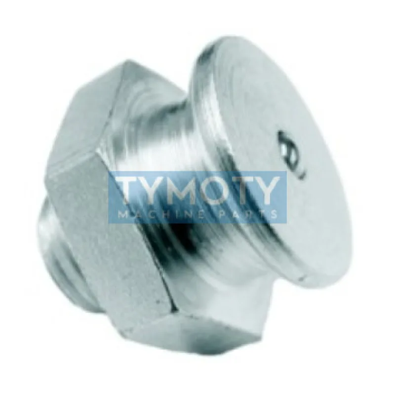 Nerezová mazacia hlavica plochá M1 G1/4" d=16 mm, LUKO M0112430