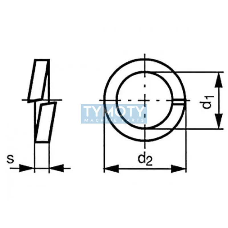 Podložka pružná DIN 127B M18 / 18,2 nerez A1