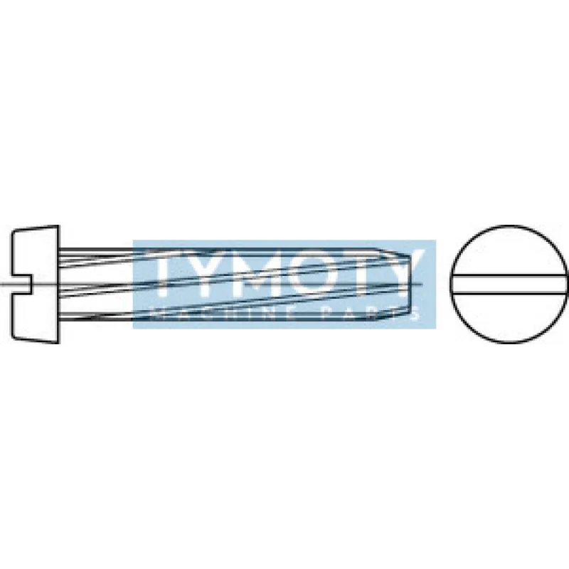 Skrutka závitorezná drážka DIN 7513B M5x10 pozink