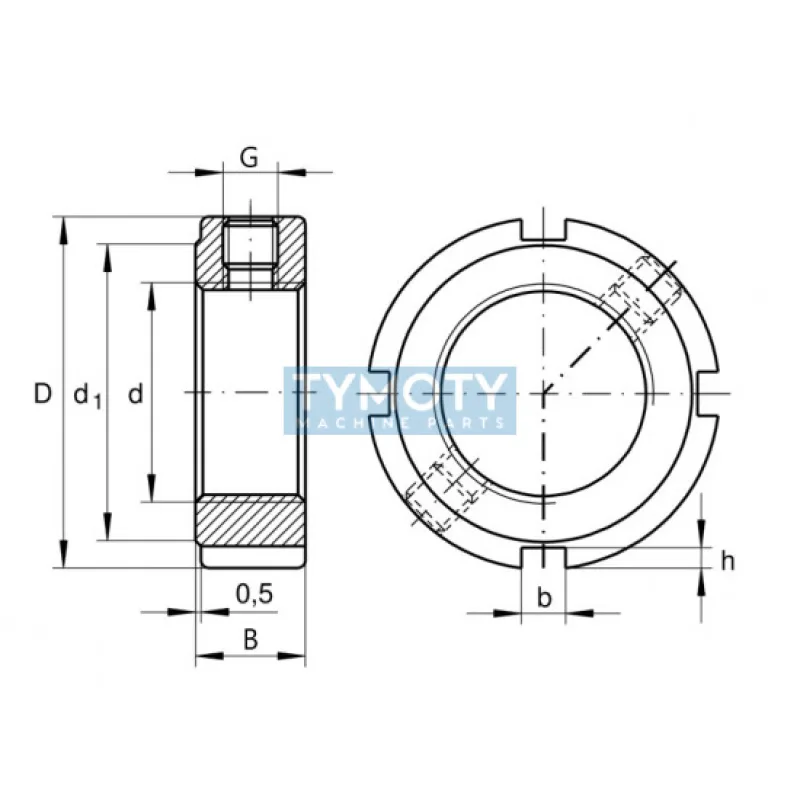 INA ZM 95 presná poistná matica
