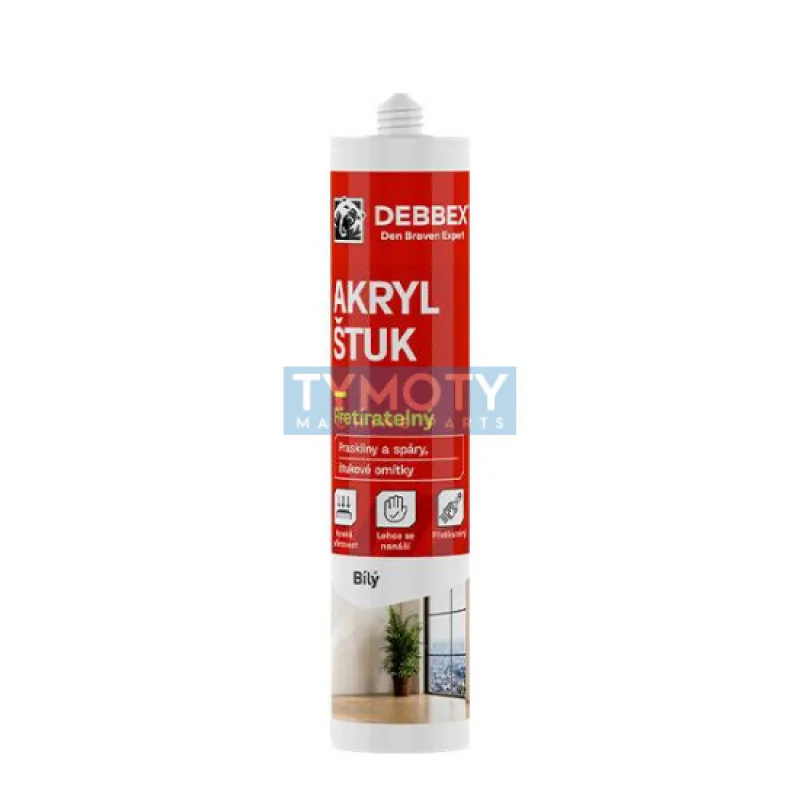 Den Braven Akrylový štukový tmel - 280 ml biela, kartuša _20702RL