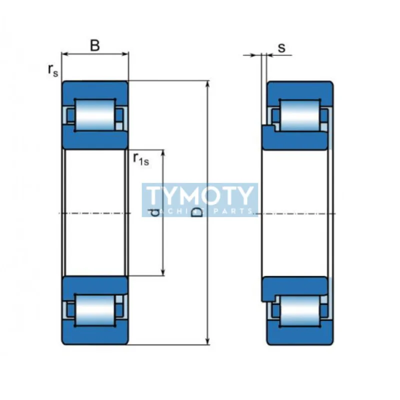 ZKL NJ 409 M valčekové ložisko