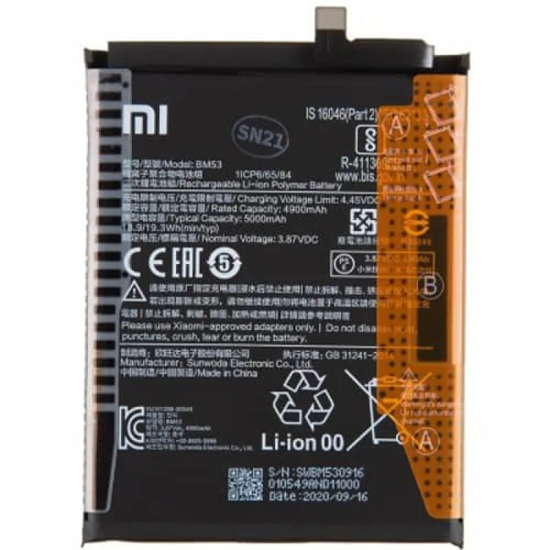 Bateria Xiaomi Mi 10T, Mi 10T Pro - BM53 Originál