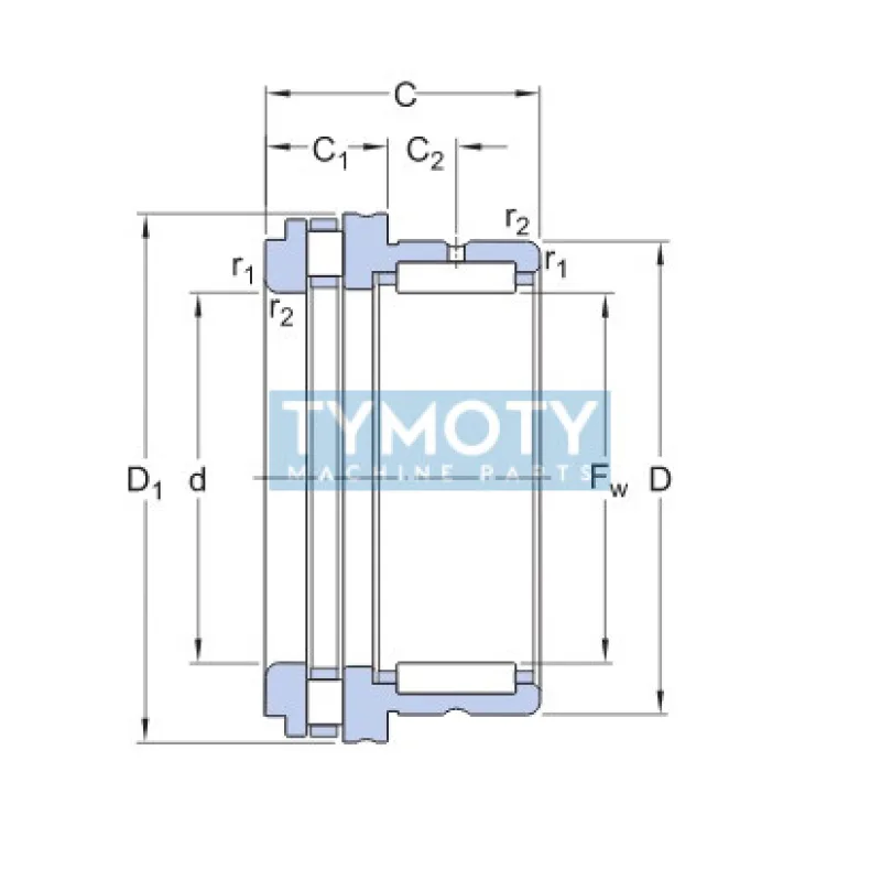 SKF NKXR 20 ihlové ložisko kombinované