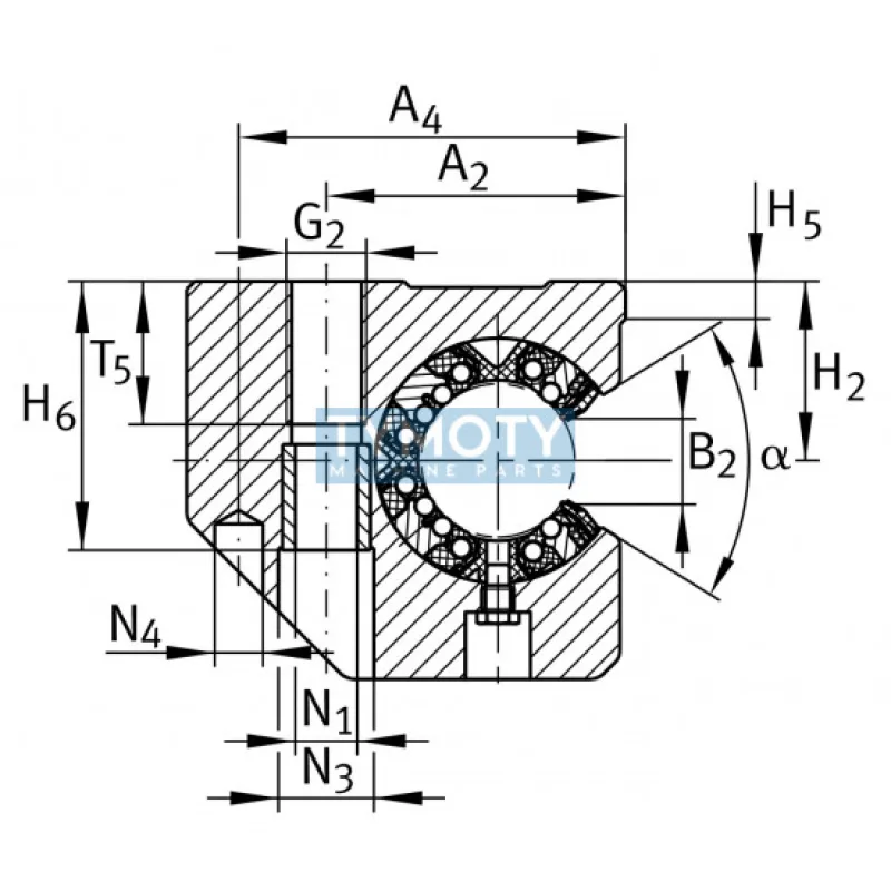 INA KGSCS 30 PP-AS lineárne guľkové ložisko