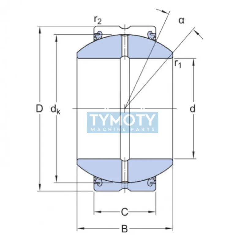 SKF GEH 35 ESX-2LS kĺbové ložisko oceľ/oceľ