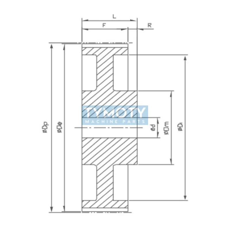 Remenica 44 5M 25 optibelt ZRS s predvŕtanou dierou