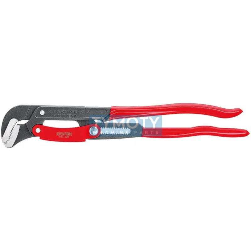 KNIPEX 83 61 020 Hasák s čeľusťami v tvare "S" s rýchlym nastavením, pl.návleky, str.červ.farbou