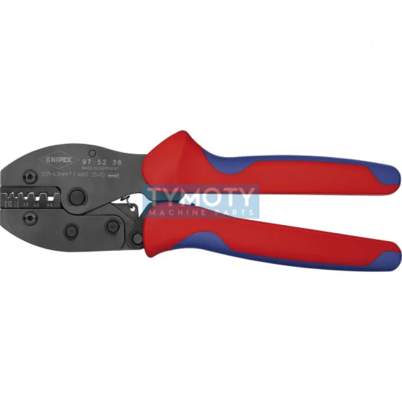 KNIPEX 97 52 38 PreciForce® Lisovacie kliešte, viaczložkové návleky, brunierované